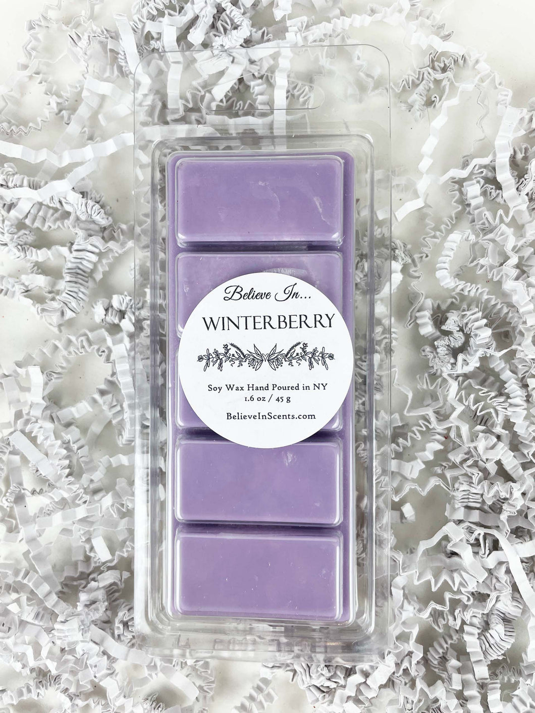 Winterberry Wax Melts in 5 cavity clamshell